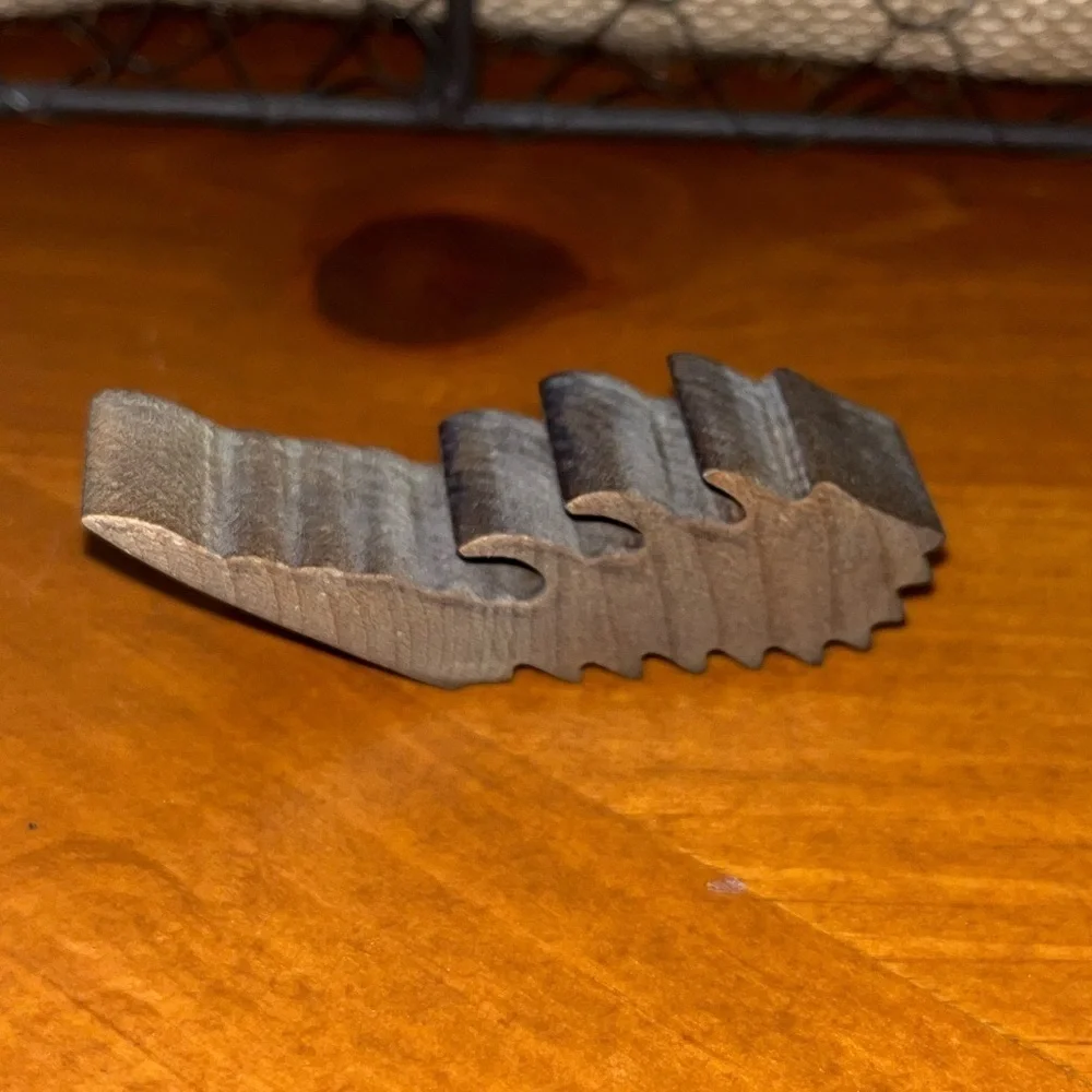 None pewter fishbottle